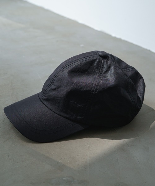 earthy（アーシー）の「【撥水】レザーナイロンキャップ（キャップ・レディース・ブラック/ブラウン・ONE SIZE）」の3枚目の写真