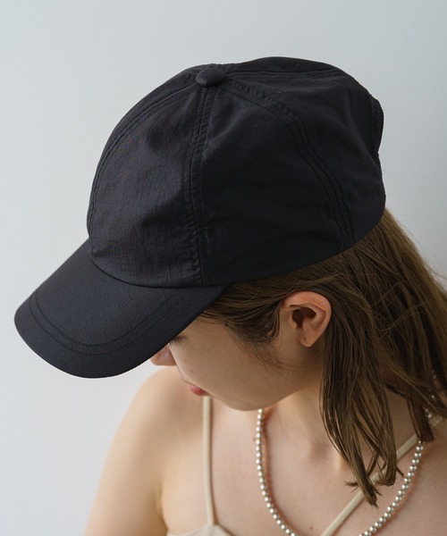 earthy（アーシー）の「【撥水】レザーナイロンキャップ（キャップ・レディース・ブラック/ブラウン・ONE SIZE）」の10枚目の写真