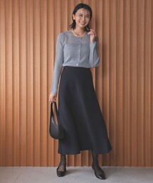 UNFILO（アンフィーロ）の「【新色登場】BEAUTY FORM JERSEY セミフレアスカート（スカート・レディース）」