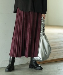 OPAQUE.CLIP | フェイクスエード イージープリーツスカート【洗濯機洗い可】(スカート)