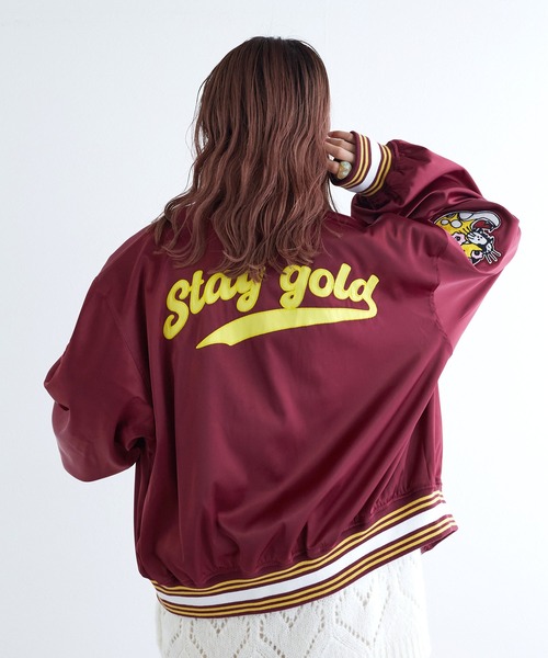 w closet（ダブルクローゼット）の「タイガー刺繍スタジャン（スタジャン・レディース・ボルドー/ブルー・FREE）」の3枚目の写真