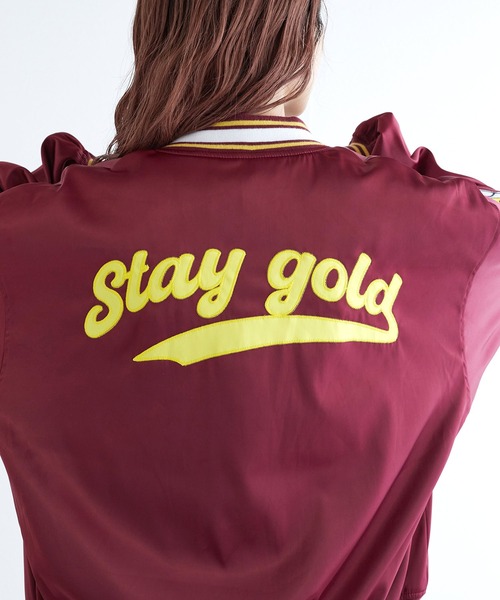 w closet（ダブルクローゼット）の「タイガー刺繍スタジャン（スタジャン・レディース・ボルドー/ブルー・FREE）」の9枚目の写真