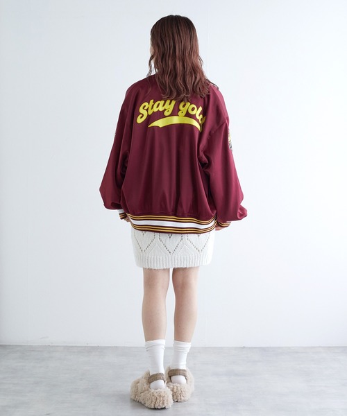 w closet（ダブルクローゼット）の「タイガー刺繍スタジャン（スタジャン・レディース・ボルドー/ブルー・FREE）」の11枚目の写真