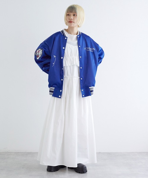 w closet（ダブルクローゼット）の「タイガー刺繍スタジャン（スタジャン・レディース・ボルドー/ブルー・FREE）」の12枚目の写真