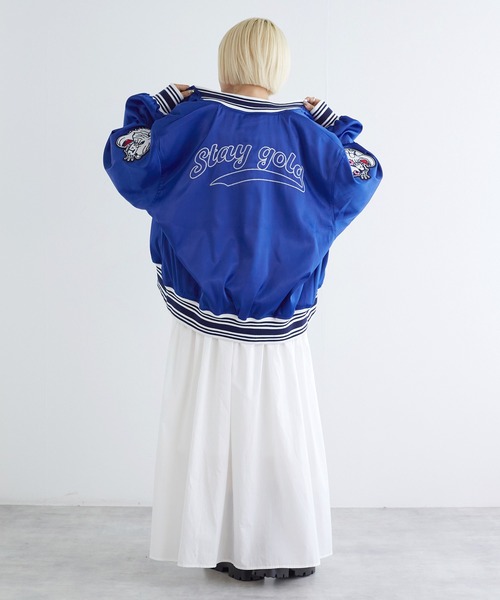 w closet（ダブルクローゼット）の「タイガー刺繍スタジャン（スタジャン・レディース・ボルドー/ブルー・FREE）」の14枚目の写真