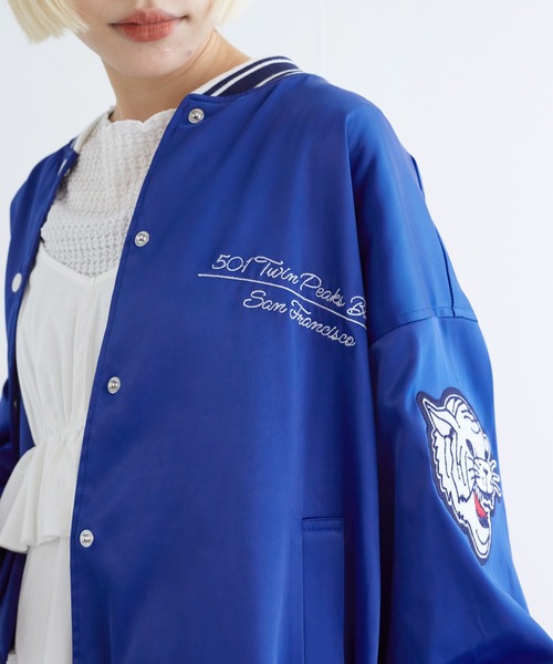 w closet（ダブルクローゼット）の「タイガー刺繍スタジャン（スタジャン・レディース・ボルドー/ブルー・FREE）」の17枚目の写真