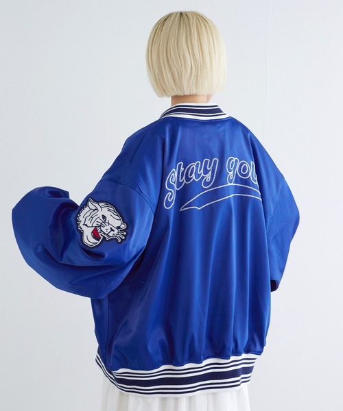 w closet（ダブルクローゼット）の「タイガー刺繍スタジャン（スタジャン・レディース・ボルドー/ブルー・FREE）」の18枚目の写真