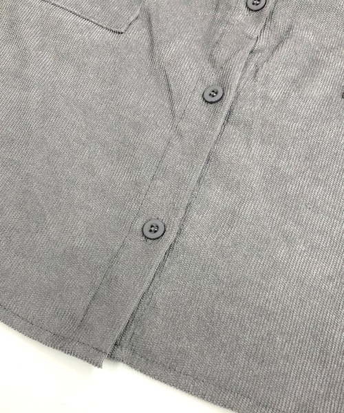 セール】ボリュームスリーブクロップド丈コーデュロイシャツ（シャツ