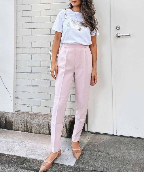 esutoreja（エストレジャ）の「シルバープリントTシャツ（Tシャツ/カットソー・レディース・ホワイト/ブラック・FREE）」の3枚目の写真