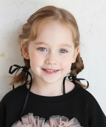 Rora（ローラ）の「ロンロン リボン ヘアゴム 2個セット（ヘアゴム）」