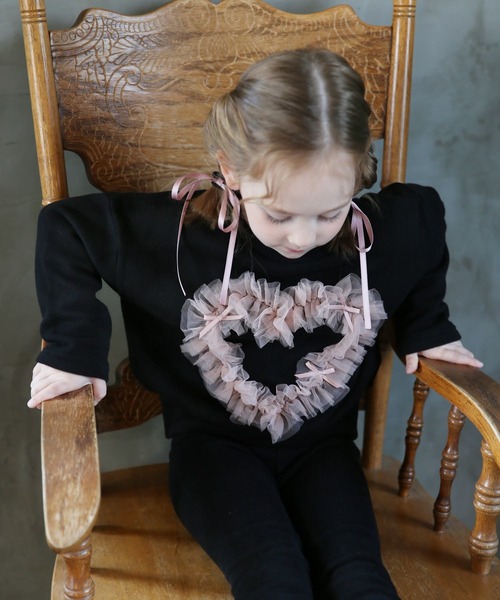 Rora（ローラ）の「ロンロン リボン ヘアゴム 2個セット（ヘアゴム・キッズ・クリーム/ブラック/ピンク/ラベンダー・FREE）」の7枚目の写真