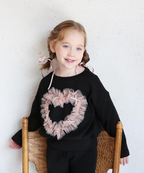 Rora（ローラ）の「ロンロン リボン ヘアゴム 2個セット（ヘアゴム・キッズ・クリーム/ブラック/ピンク/ラベンダー・FREE）」の9枚目の写真