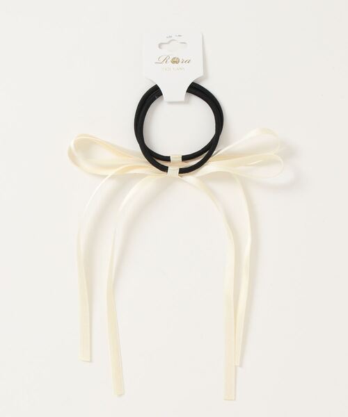 Rora（ローラ）の「ロンロン リボン ヘアゴム 2個セット（ヘアゴム・キッズ・クリーム/ブラック/ピンク/ラベンダー・FREE）」の22枚目の写真