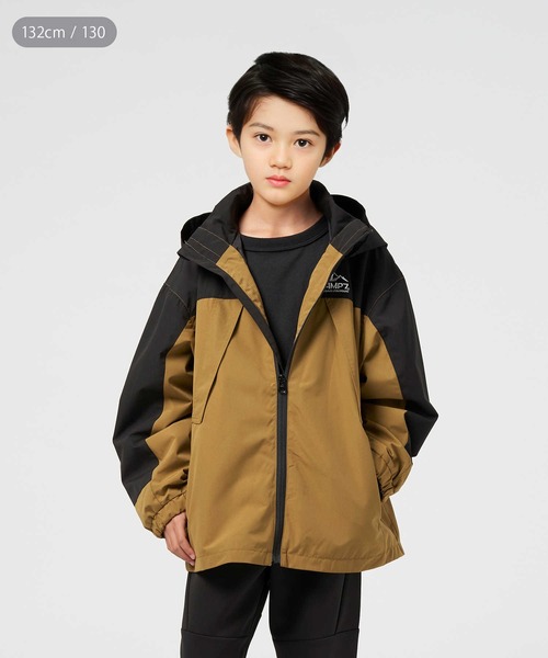 CAMP7】EAZYP フード取り外し2WAY防風マウンテンパーカー（マウンテン