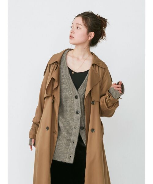 本日値下げ！ungrid トレンチコート アングリッド Ungrid ルーズトレンチコート （キャメル