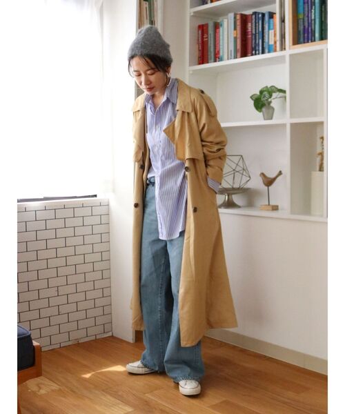 Ungrid（アングリッド）の「ルーズトレンチコート（その他アウター・レディース・キャメル/ベージュ・SMALL/MEDIUM）」の18枚目の写真