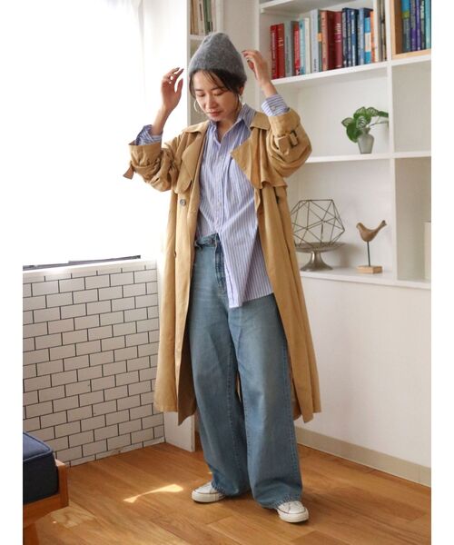 Ungrid（アングリッド）の「ルーズトレンチコート（その他アウター・レディース・キャメル/ベージュ・SMALL/MEDIUM）」の21枚目の写真