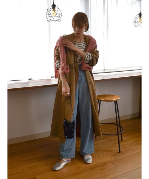 Ungrid（アングリッド）の「ルーズトレンチコート（その他アウター・レディース・キャメル/ベージュ・SMALL/MEDIUM）」の22枚目の写真