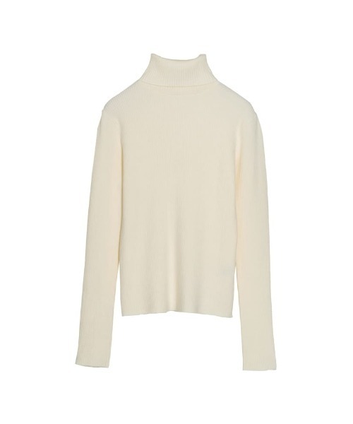 セール】[新色追加][シンプルに着映える]袖金ボタンタートルネック