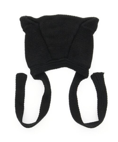 apres les cours(アプレレクール)の「ねこ耳ニット帽(その他ベビー用品・キッズ・ブラック/アイボリー・48)」の15枚目の写真