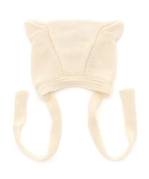 apres les cours(アプレレクール)の「ねこ耳ニット帽(その他ベビー用品・キッズ・ブラック/アイボリー・48)」の11枚目の写真