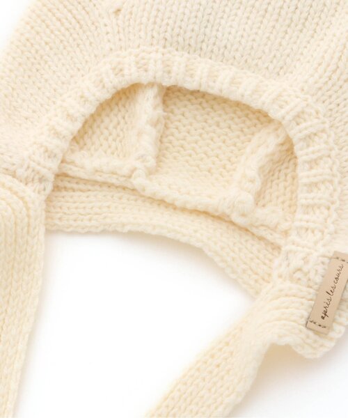 apres les cours(アプレレクール)の「ねこ耳ニット帽(その他ベビー用品・キッズ・ブラック/アイボリー・48)」の18枚目の写真