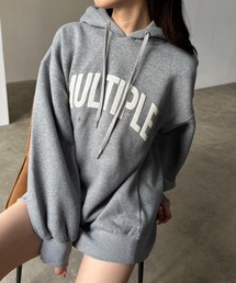 OLIVE des OLIVE | ラメプリントチュニックパーカー　1032060220(パーカー)