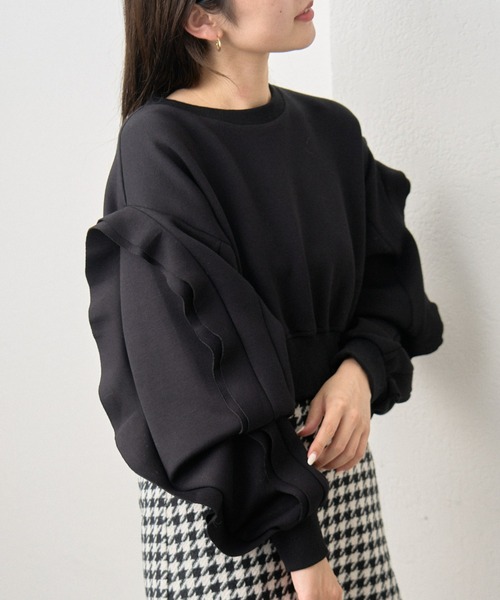 TanakaDaisuke / 袖フリルスウェット TanakaDaisuke / 袖フリル