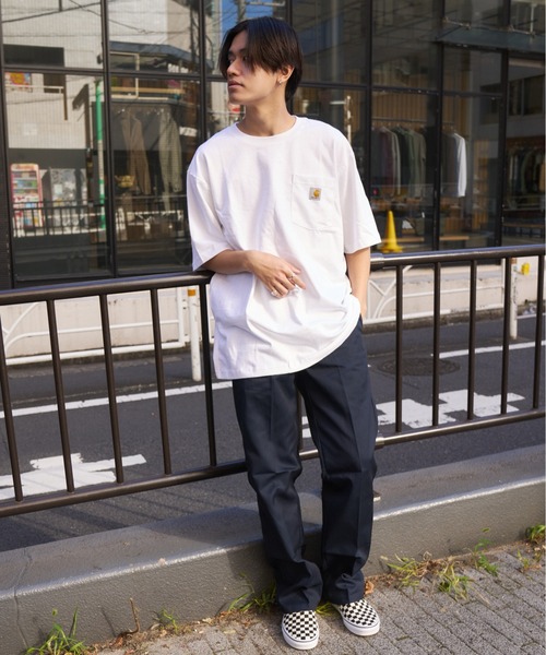 Carhartt(カーハート)の「【Carhartt/カーハート】ルーズフィットヘビーウェイトショートスリーブ ポケット付き 半袖Tシャツ K87(Tシャツ/カットソー・メンズ・ホワイト/チャコール/ブラック/ネイビー・L/M)」の11枚目の写真