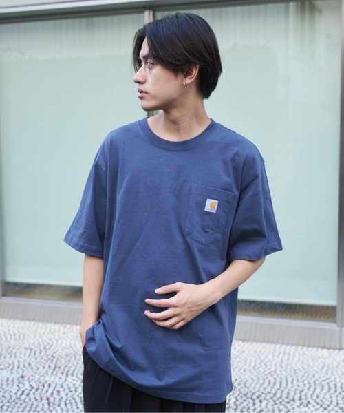 Carhartt(カーハート)の「【Carhartt/カーハート】ルーズフィットヘビーウェイトショートスリーブ ポケット付き 半袖Tシャツ K87(Tシャツ/カットソー・メンズ・ホワイト/チャコール/ブラック/ネイビー・L/M)」の22枚目の写真