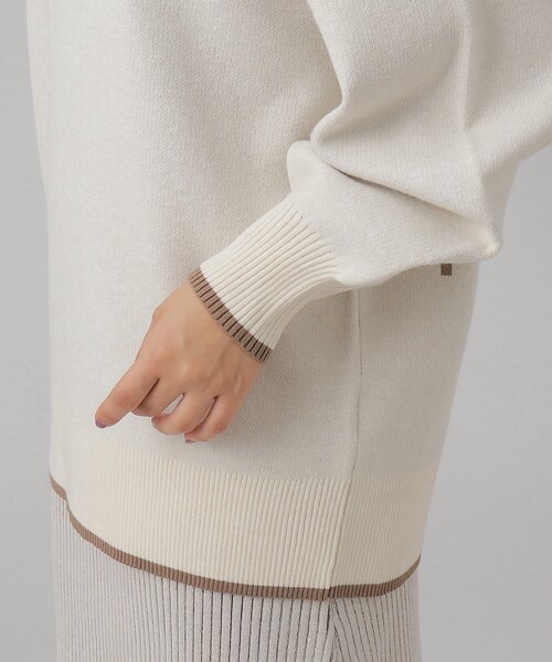 Cutie Blonde（キューティーブロンド）の「◆【セットアップ可】オーバーサイズ バックロゴニット（ニット/セーター・レディース・オレンジ/グレー/チャコールグレー/アイボリー・00）」の13枚目の写真