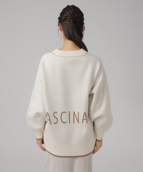 Cutie Blonde（キューティーブロンド）の「◆【セットアップ可】オーバーサイズ バックロゴニット（ニット/セーター・レディース・オレンジ/グレー/チャコールグレー/アイボリー・00）」の16枚目の写真