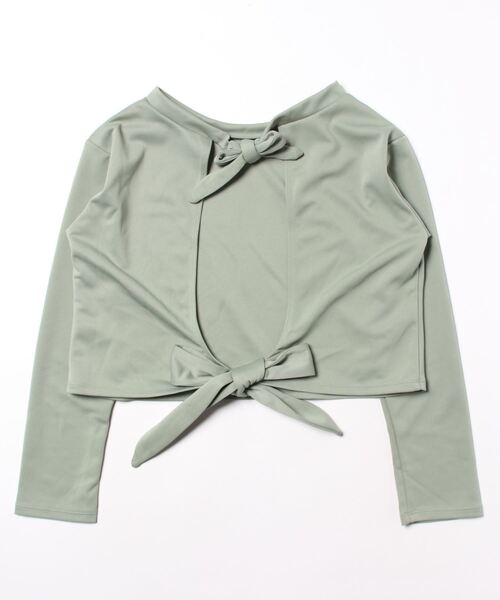 minius（ミニウス）の「レディース水着用カバーアップラッシュ　ラッシュガード（ラッシュガード・レディース・カーキ/ベージュ・MEDIUM）」の3枚目の写真