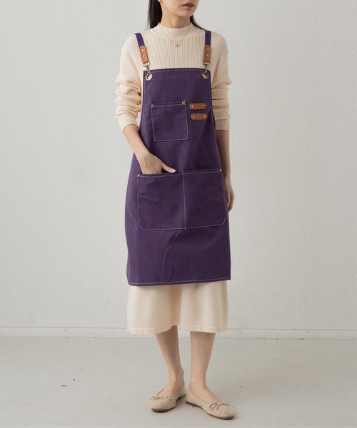 50s ワークエプロン DULTON MW ワークエプロン ヒッコリーストライプ : 輸入雑貨屋