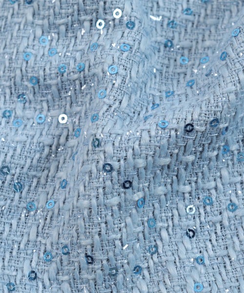 miette(ミエット)の「フロントカットスパンコールツイードビスチェ(キャミソール・レディース・ピンク/ブラック/ライトブルー・FREE)」の19枚目の写真