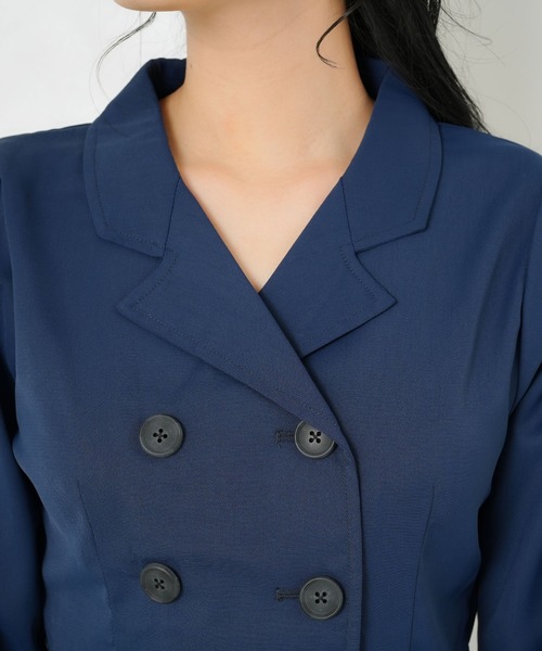 Newlyme(ニューリーミー)の「レーススリットレイヤードワンピース(ワンピース・レディース・ホワイト/ブラック/ネイビー/ブルー・XX-LARGE/X-LARGE/LARGE/MEDIUM/SMALL)」の7枚目の写真