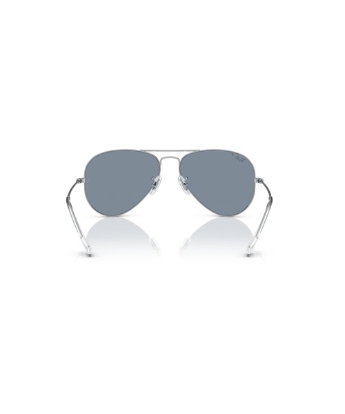 Ray-Ban(レイバン)の「Ray-Ban レイバン サングラス AVIATOR LARGE METAL 0RB302555003/02(偏光レンズ)(サングラス・メンズ・シルバー×ブルー・55)」の5枚目の写真
