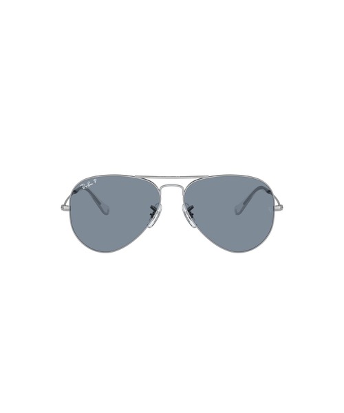 Ray-Ban(レイバン)の「Ray-Ban レイバン サングラス AVIATOR LARGE METAL 0RB302555003/02(偏光レンズ)(サングラス・メンズ・シルバー×ブルー・55)」の21枚目の写真