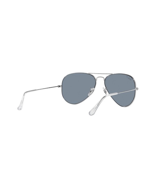 Ray-Ban(レイバン)の「Ray-Ban レイバン サングラス AVIATOR LARGE METAL 0RB302555003/02(偏光レンズ)(サングラス・メンズ・シルバー×ブルー・55)」の8枚目の写真