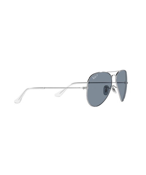 Ray-Ban(レイバン)の「Ray-Ban レイバン サングラス AVIATOR LARGE METAL 0RB302555003/02(偏光レンズ)(サングラス・メンズ・シルバー×ブルー・55)」の6枚目の写真