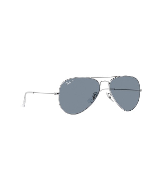 Ray-Ban(レイバン)の「Ray-Ban レイバン サングラス AVIATOR LARGE METAL 0RB302555003/02(偏光レンズ)(サングラス・メンズ・シルバー×ブルー・55)」の13枚目の写真