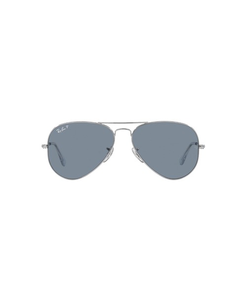 Ray-Ban(レイバン)の「Ray-Ban レイバン サングラス AVIATOR LARGE METAL 0RB302555003/02(偏光レンズ)(サングラス・メンズ・シルバー×ブルー・55)」の3枚目の写真