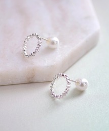 irolier | 【IROLIER/イロリエール】SV925おねんどツブツブリングリバーシブルピアス シルバー(ピアス(両耳用))