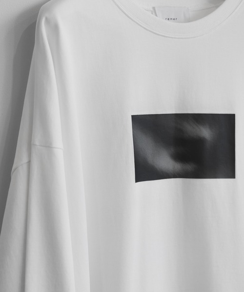 remer(リメール)の「loose graphic over long Tee / ルーズグラフィックオーバーロンT(Tシャツ/カットソー・メンズ・ホワイト/ホワイト系その他/ブラック/ブラック系その他・SMALL/LARGE/MEDIUM)」の15枚目の写真