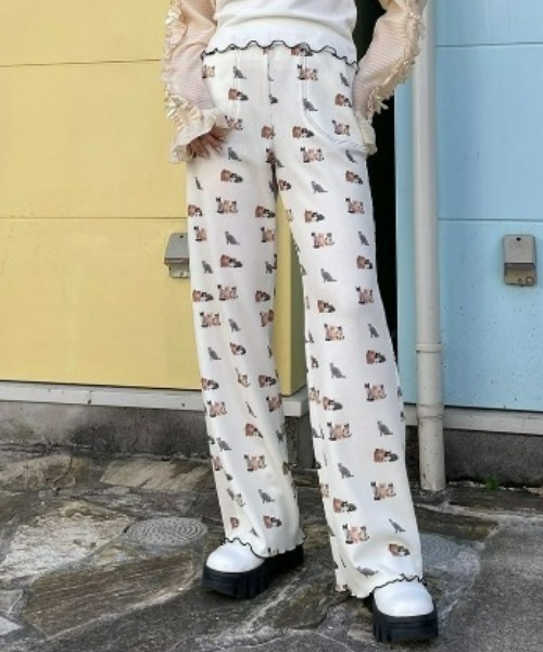 Candy Stripper（キャンディストリッパー）の「BABY KITTENS WAFFLE パンツ（その他パンツ・レディース・ピンク/アイボリー/ブラック・2）」の2枚目の写真