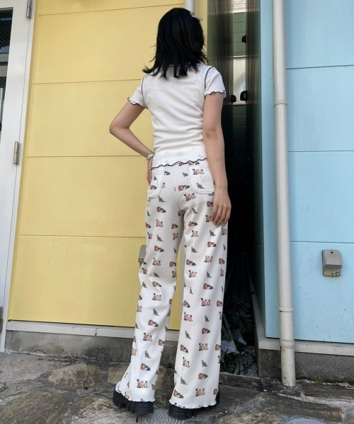 Candy Stripper（キャンディストリッパー）の「BABY KITTENS WAFFLE パンツ（その他パンツ・レディース・ピンク/アイボリー/ブラック・2）」の8枚目の写真