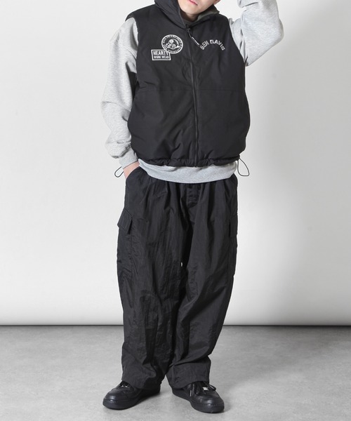 ROOT THREE(ルートスリー)の「【ROOT THREE】ナイロンテック 裏メッシュバルーンカーゴパンツ(カーゴパンツ・メンズ・カーキ/グレー/ベージュ/ブラック・MEDIUM/LARGE/X-LARGE)」の10枚目の写真