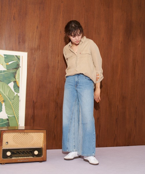 Levi's（リーバイス）の「【WEB限定】Levi's/リーバイス 94 BAGGY WIDE LEG（デニムパンツ・レディース・ライトブルー/ブラック・28inch/24inch/25inch/26inch/27inch/23inch）」の5枚目の写真