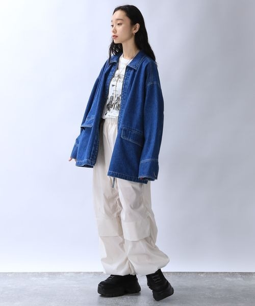 JEANASIS(ジーナシス)の「グラフィックビンテージロンT/104974(Tシャツ/カットソー・レディース・ブラック系その他/ホワイト/ピンク・FREE)」の4枚目の写真