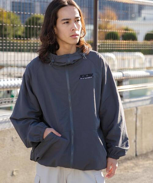 WEGO(ウィゴー)の「WEGO/ナイロンフードシェルブルゾン(ブルゾン・メンズ・ブラック/ダークグレー・MEDIUM/LARGE)」の15枚目の写真